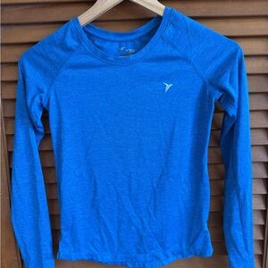 Old Navy Blue Long Sleeve Athletic Top